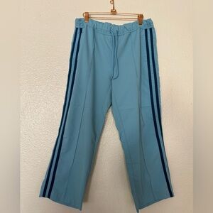 GAP Women’s  Sky Blue pans with Navy Stripes drawstring pull on size L